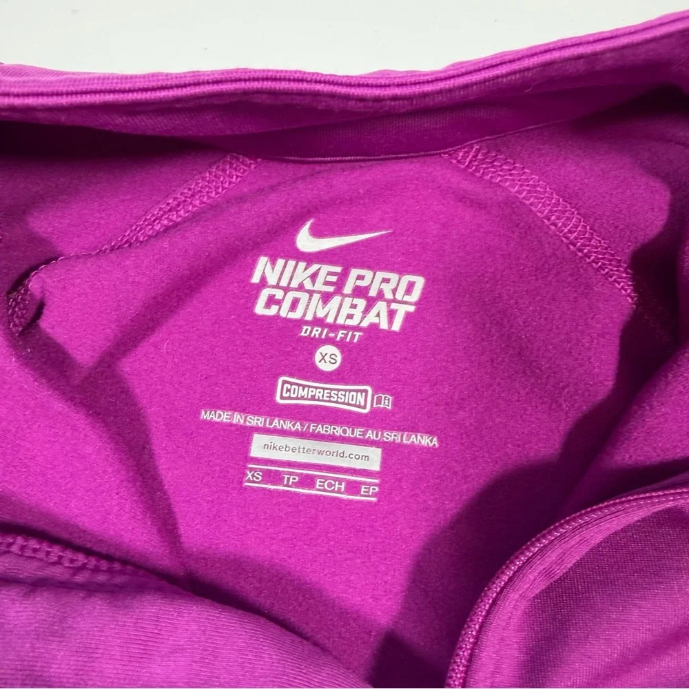 Nike Dri-Fit Women's Live Strong Purple Long Sleeve‎ 1/4 Zip Pullover Size XS